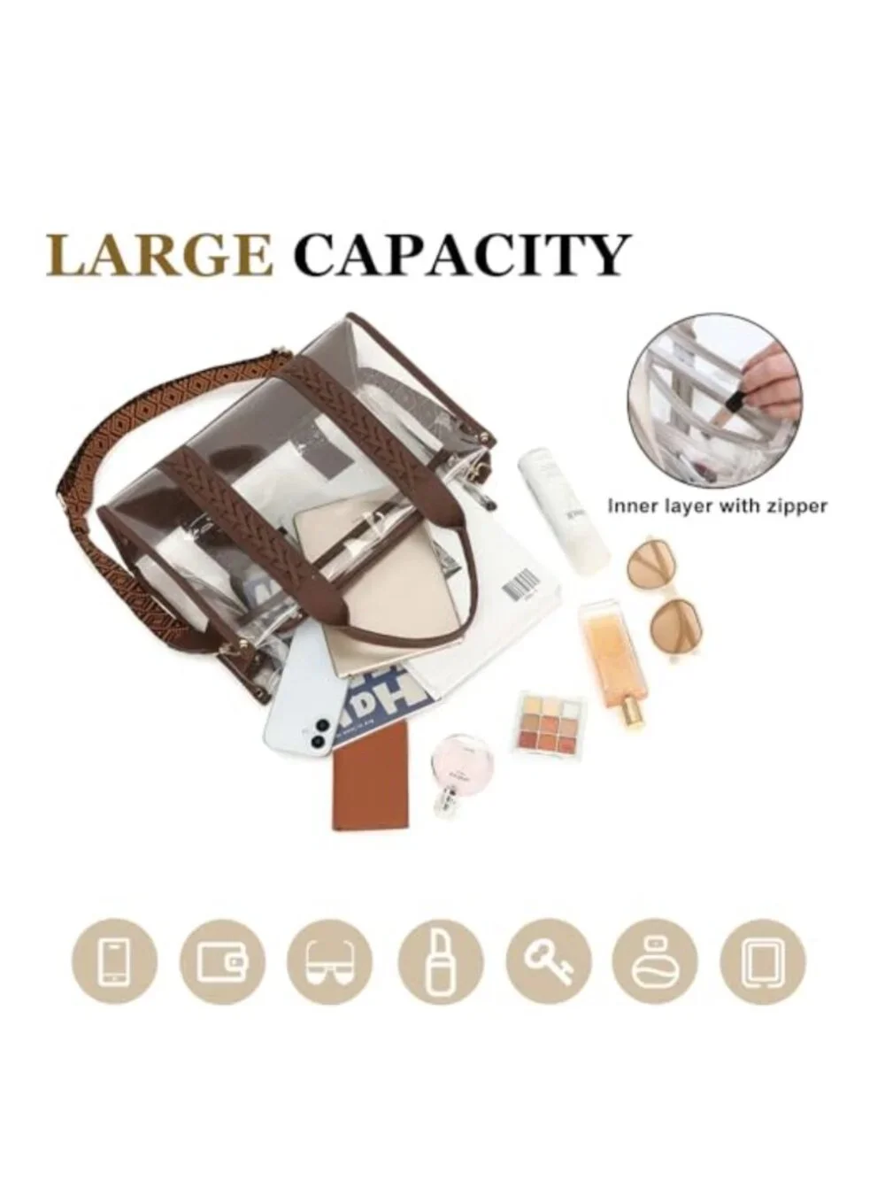 N/A clear tote